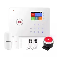 GENERICO - Sistema de alarma inteligente inalámbrico Wifi y GSM con pantalla y control por app Tuya