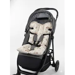 GENERICO - Cojín Reductor Acolchado para Coche de Bebé Beige
