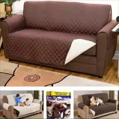 CLEAR - Protector Sofá Grueso Forro 3 Puestos Doble Faz