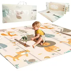 COLME TECHNOLOGY HOME - Tapete Para Bebes Plegable Colchoneta Suave Doble 200x180cm