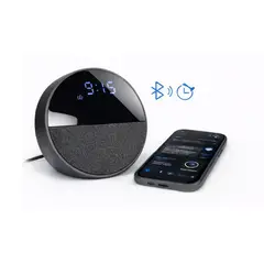 SHEN HUANG - Altavoz Bluetooth Con Reloj Digital Echq Spot Replica Negro Calidad 1.1
