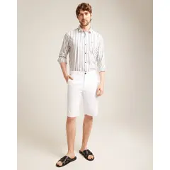 PATPRIMO - Bermuda Hombre Blanco Algodón 44100414-10215