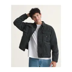 VANS - Chaqueta Hombre UMBER PIGMENT CANVAS Negro