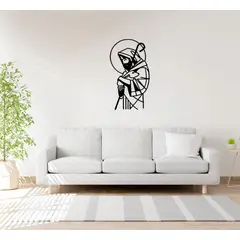 BEER EXPERIENCE LAB - Cuadro decoración pared pastor 60x40cm MDF Negro