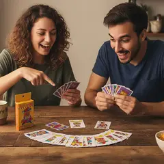 JUGANDO Y EDUCANDO - Juego de Carta tonto cotudo original para niños familia