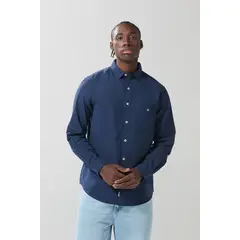 KOAJ - Camisa cuello sport collar manga larga en slim fit Hombre