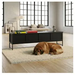 22 GRADOS DECORACION - Consola Tv Berkley En Madera Y Metal 170cm x 40cm_.