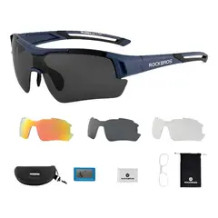 ROCKBROS - Gafas Ciclismo Deportivas 3 Lentes Filtro Uv 400