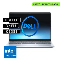 DELL - PORTATIL INSPIRON 14 - INTEL CORE 7 150U - 16GB DDR5 - 512GB SSD - 14" FHD - WIN11 PRO