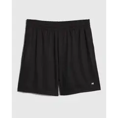 PATPRIMO - Bermuda Punto Unicolor Con Bolsillos Para Hombre Negro