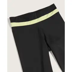PATPRIMO - Leggings Corto Con Cortes En Pretina + Screen, Cosmic Vibes Kids Infantil Niña Negro