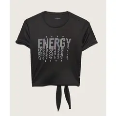 PATPRIMO - Camiseta Niña M/C Negro Poliéster 86090335-10