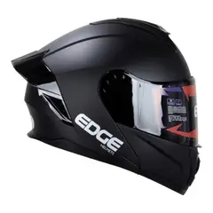 EDGE HELMETS - Casco Edge Abatible Boston Cert.Dot-Ece-Negro Mate