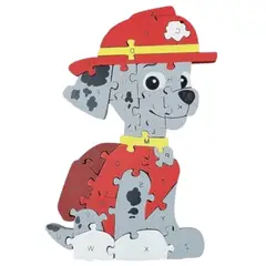 GENERICO - Rompecabezas Educativo De Bombero ABC y 123 para Niños – Aprender Letras y Números Jugando