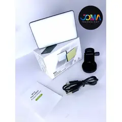 GENERICO - Mini Panel LED Profesional ML-12 con Soporte Magnético y Clip para Celular