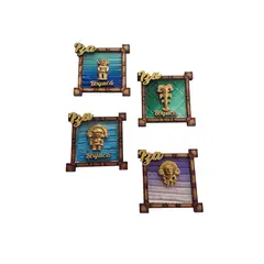 ARTESANAL - 4 IMANES DE FIGURAS PRECOLOMBINAS