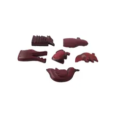 ARTESANAL - IMANES DE PÁJAROS DE GUAINÍA E INIRIDA EN BALSO X 6