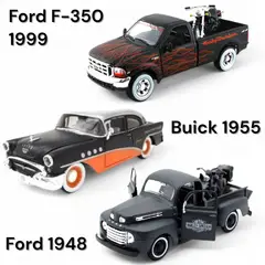 MAISTO - Auto Modelos modelo a escala Harley Set x 3