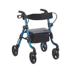TME - Caminador de 4 ruedas con asiento y espaldar adulto
