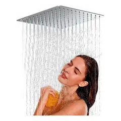 PAMO - Regadera Cuadrada 15 15 Inoxidable De Lujo