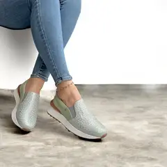 EVEGONZ - Zapato Sin Cordón en Cuero Tenis Casual de Moda