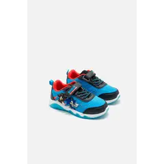 SONIC - Tenis con luces de azul y negro para niño