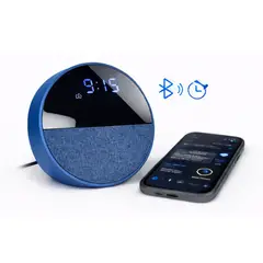 SHEN HUANG - Altavoz Bluetooth Con Reloj Digital Echq Spot Replica Azul Calidad 1.1