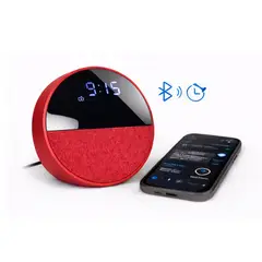SHEN HUANG - Altavoz Bluetooth Con Reloj Digital Echq Spot Replica Rojo Calidad 1.1