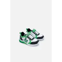 MINECRAFT - Tenis de blanco y verde para niño