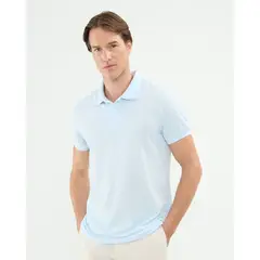 PATPRIMO - Polo Tejida Básica Para Hombre Azul