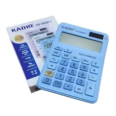KADIO - Calculadora Kd-3866b-c 12 Dígitos Celeste