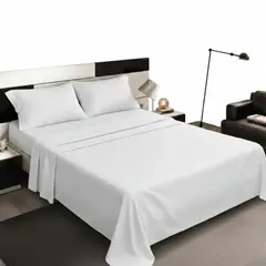 ELEGANT - Pack x2 Juegos de Sábanas Algodón 250 Hilos Cama Queen 1.60 Alta Calidad