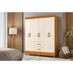 ZER - ARMARIO CLOSET MOBI 6PUERTAS BLANCO OFF WHITE MDP 181X98CM
