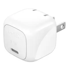 BELKIN - Cargador de Pared USB-C 30W Diseño Compacto y Carga Rápida
