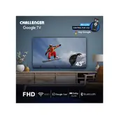 CHALLENGER - Televisor 43 108 cm Smart TV LED FULL HD GOOGLETV LED43KG90BT2GOOGLETV