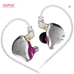 KZ - AURICULAR ZS10 PRO PÚRPURAGRIS SIN MICROFONO