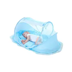 GENERICO - Mosquitero Plegable De Cuna para Bebé Azul Nuevo