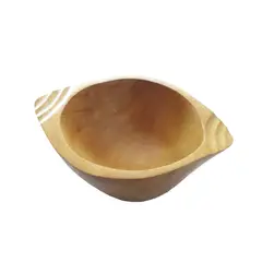 ARTESANAL - SALSERA TALLADA EN MADERA INSIRA