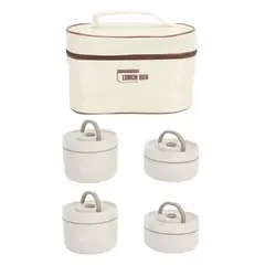 AMERICAN GENERICS - Set Lonchera Lunch Box x 4 Piezas