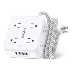 GE PROFILE - Regleta de alimentación retráctil con protección contra sobretensiones