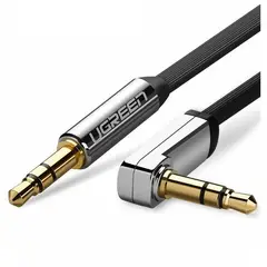 UGREEN - Cable Auxiliar 90° Audio Estéreo Jack 3.5 mm Macho A Macho 2m
