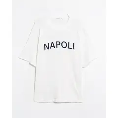 SEVEN SEVEN - Camiseta Oversize Tejida Para Hombre Marfil