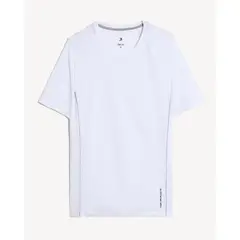 SEVEN SEVEN - Camiseta Deportiva Texturizada Para Hombre Blanco