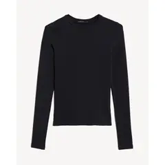 SEVEN SEVEN - Camiseta Para Mujer Manga Larga Cuello Redondo Color Negro Marca #28097598