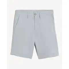 SEVEN SEVEN - Bermuda Tipo Chino Ajuste Clásico Para Hombre Gris