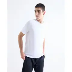 SEVEN SEVEN - Camiseta Deportiva Manga Corta Para Hombre Blanco