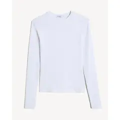 SEVEN SEVEN - Camiseta Manga Larga Básica Para Mujer Marfil