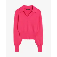 SEVEN SEVEN - Saco Tipo Polo De Manga Larga Para Mujer Fucsia