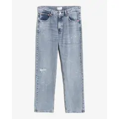 SEVEN SEVEN - Jean Straight Con Desgastes Para Hombre Azul