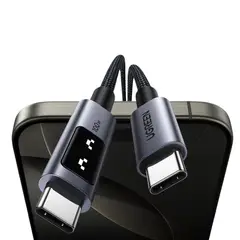 UGREEN - Cable Carga Rápida Pantalla LED Inteligente / USB-C 100W Celular Tablet